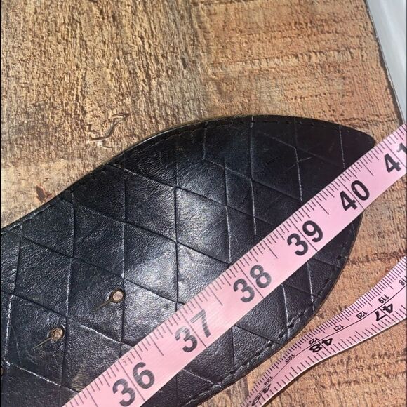 Vintage wide tapered alligator/crocodile belt‎ main image 7